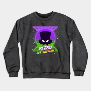 Retro... But Awesome (purple and green) Crewneck Sweatshirt